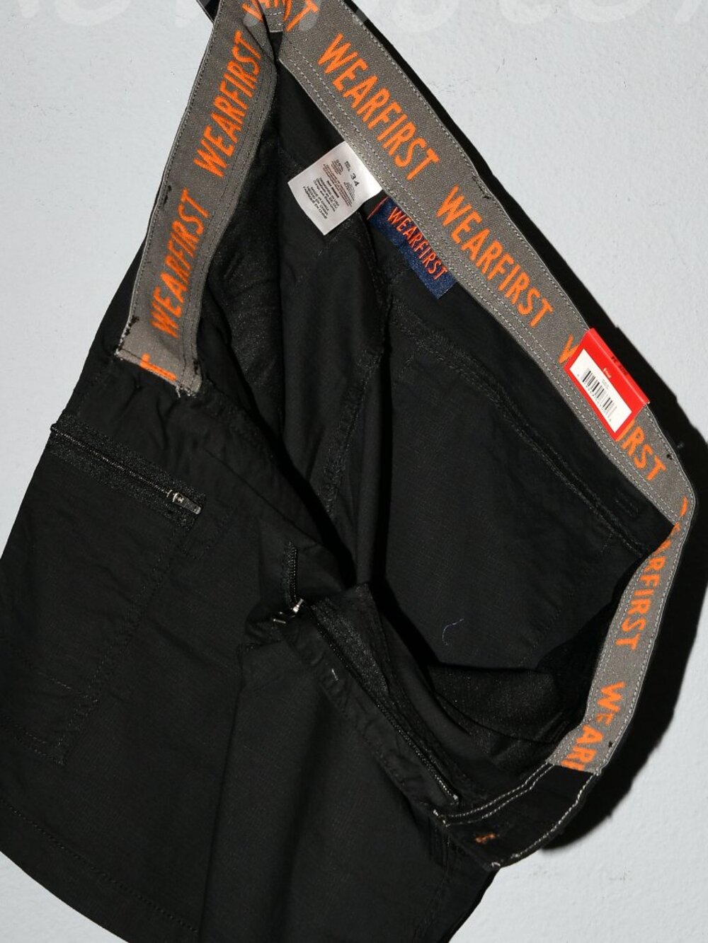 Men's Cargo Shorts - Black, Tan, Light Khaki - Picture 15 of 16